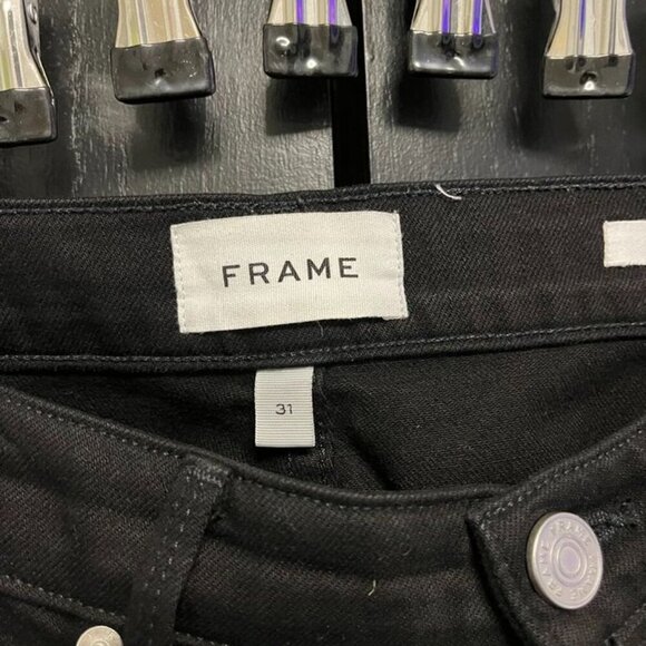 🌟 New Listing – FRAME L’Homme Slim Jeans in Noir, Size 31 - Picture 3 of 9